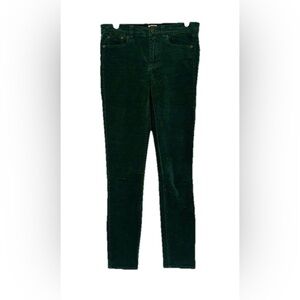 J.CREW skinny velvet jeans size 27 green stretch